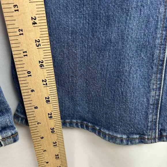 Madewell Women’s Medium Flea Market Flare Overalls in Rita Wash denim Jean f0343 - Picture 8 of 16